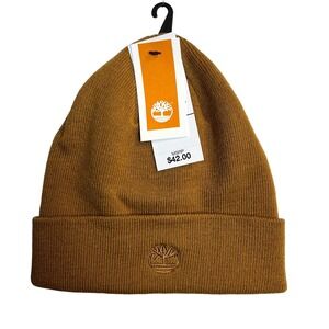 Timberland Mens Cuffed Beanie with Embroidery Logo One Size Non- Itchy Fabric
